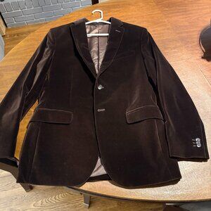 Men's Brown Velvet Blazer (casual)